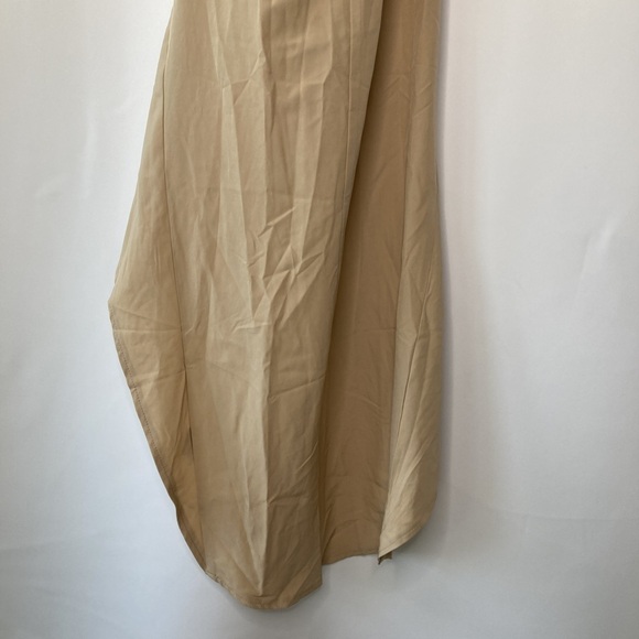 PrettyLittleThing Stone Strappy Cut Out Knotted Skirt Midaxi Dress Size 2 - Picture 10 of 15